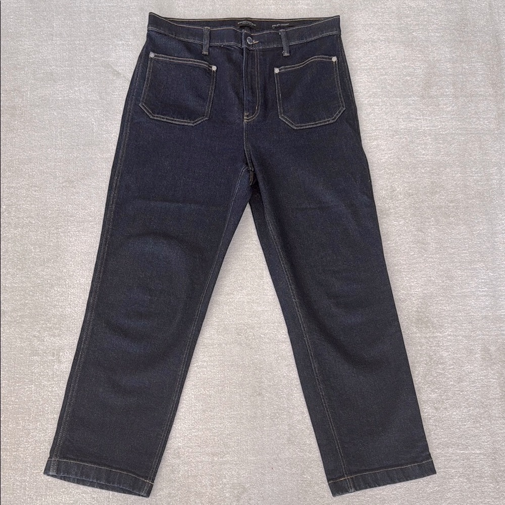 Banana Republic Dark Wash Straight Jeans Classic Style
